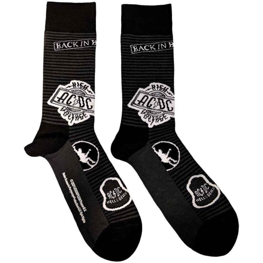 AC/DC Unisex Adult Icons Ankle Socks / Black